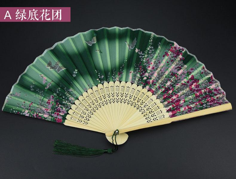 

Винтажный шелковый складной веер ретро китайский японский бамбуковый складной веер танцевальный ручной веер украшение для дома украшения ремесло подарок веер 21cm