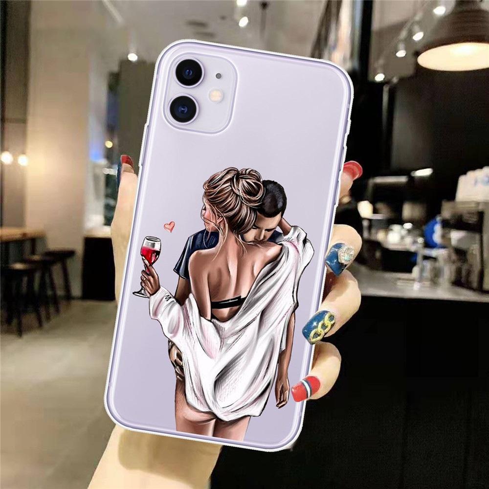 

Мягкий модный телефон для Iphone 11 12 8 6s Pro XR 6 Mini 14 Plus 13 XS Max 7 X, силиконовый мягкий прямой чехол из ТПУ Iphone 14 Pro Max