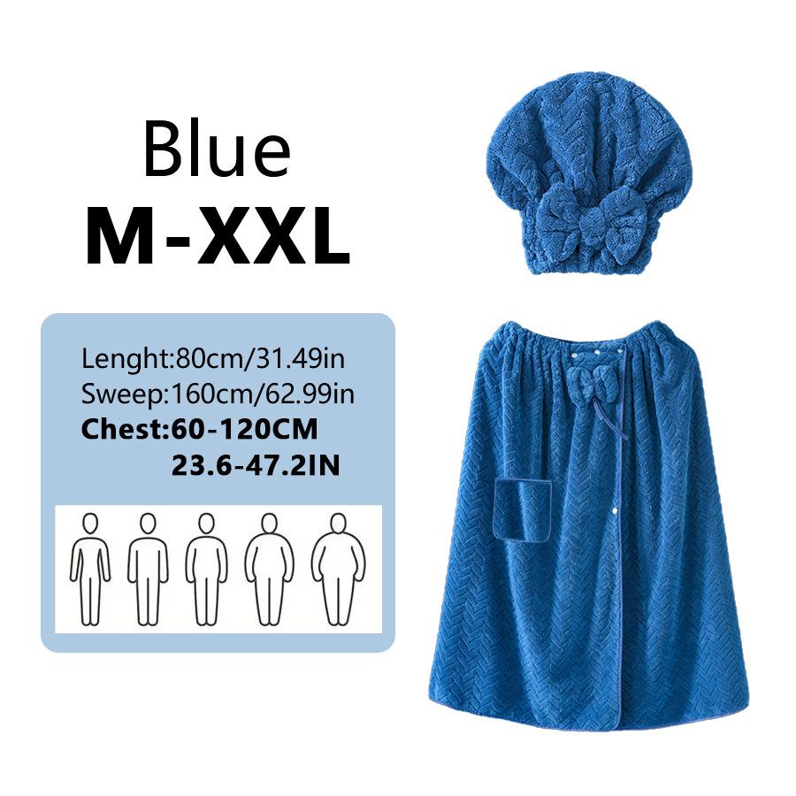 Plus Size Coral Fleece Bathrobe: More Absorbent, Breathable, Soft & Skin-Friendly