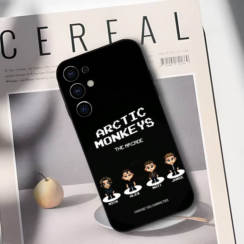 A-Arctic M-Monkeys Band Telefoonhoesje Voor Samsung S25,S24,S21,S22,S23,S30,Ultra,S20,Plus,Fe,Lite,Zwart Zacht Hoesje