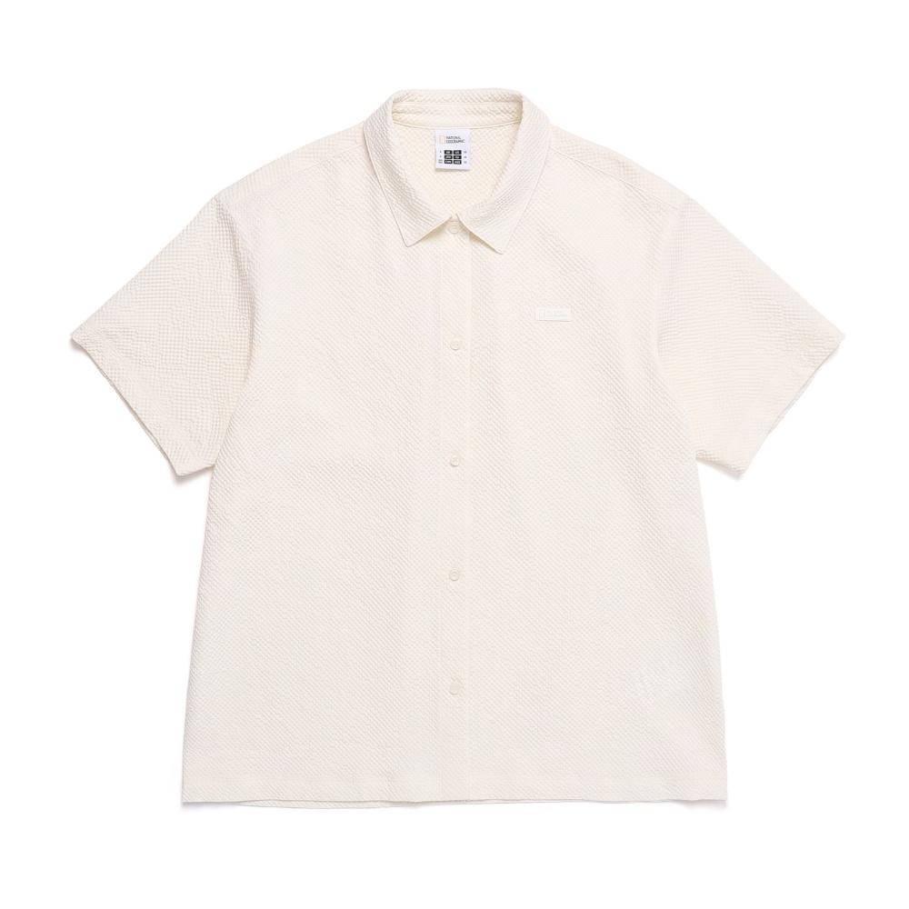 NATIONALGEOGRAPHIC N252Wsh490 Women'S Seersucker Oversized Cover-Up Shirt Birch