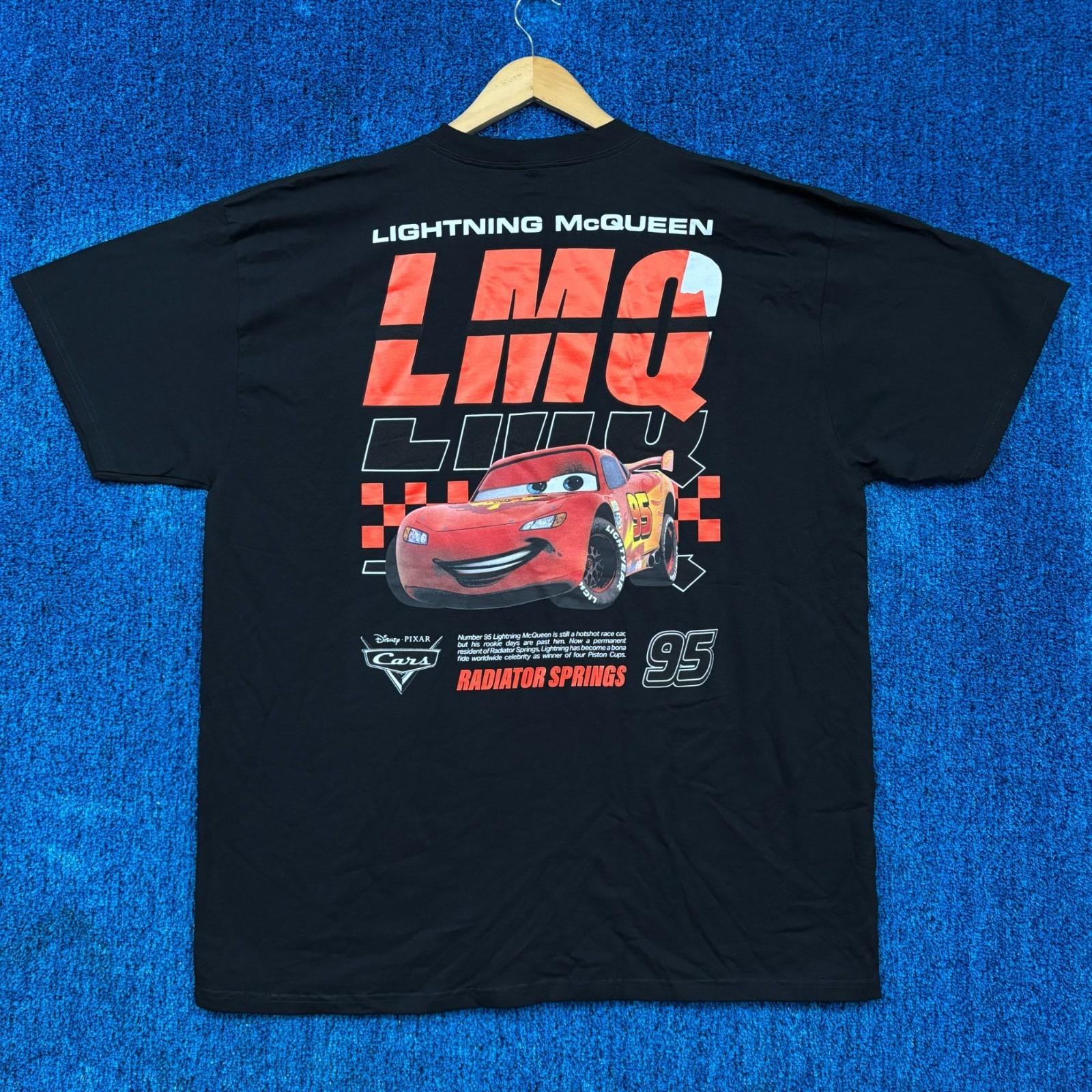 Disney Pixar Cars Lightning McQueen Graphic T-Shirt Size 2XL Unisex T-Shirt XXL