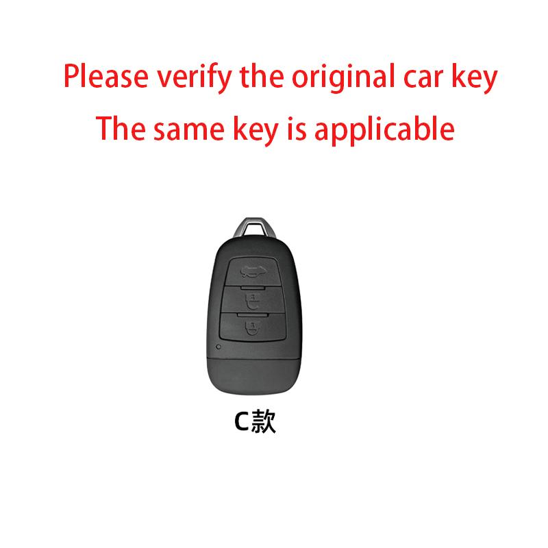 Zinc Alloy Car Smart Remote Key Case Cover Protector Holder Shell for FAW Besturn X80 2018 2019 2020 2021 Keychain Accessories