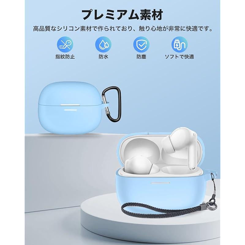 Redmi Buds 6 Pro for case YAJOJO wireless earphones charging case cover With carabiner and key chain silicone protective case Fall prevention