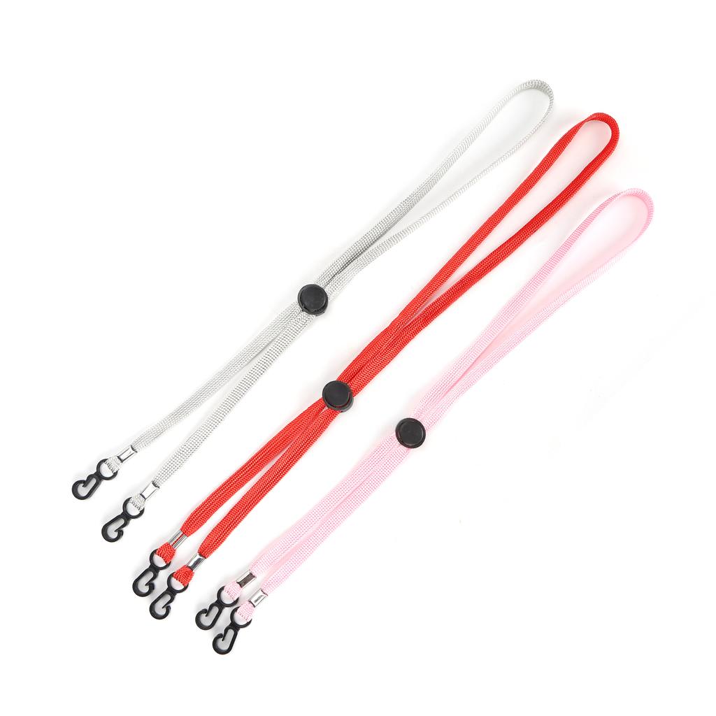 3pcs Simple Face Cover Strap Holder Nylon Adjustable Face Guard Lanyard Accessory