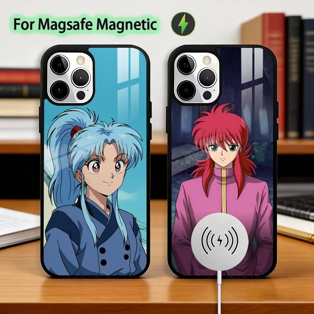 Yu Yu H-Hakusho Phone Case For iPhone17,16,15,14,13,12,11 Plus,Pro Magnetic For Magsafe Wireless Charging
