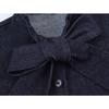Myst&Za Women's Winter 2025 Bow Denim Shirt