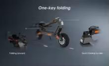 2026 Nuovo Scooter Elettrico Pieghevole Kukirin G2 Motore Brushless da 800W Batteria da 48V 15.6Ah Pneumatico da 10 pollici Velocità Massima 45km/h Autonomia 55km