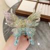 Colorful Liquid Butterfly Hair Claw Claw Clip Acrylic Butterfly Crab Clip Headwear Hair Accessories Large Shark Clip Women