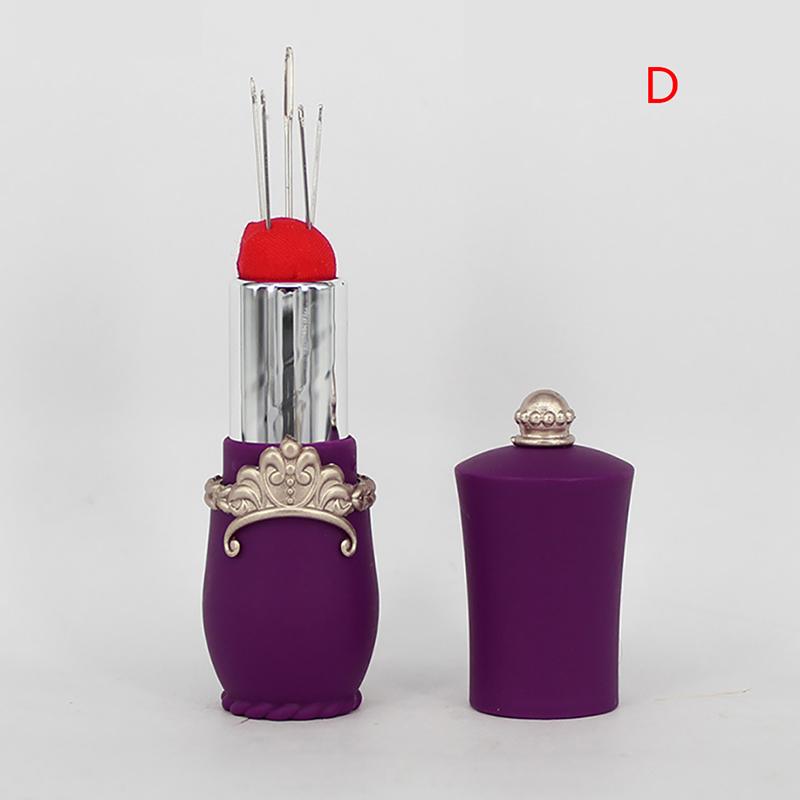 Diy Lipstick Shaped Needles Pin Cushion Needle Holder Needle Holder