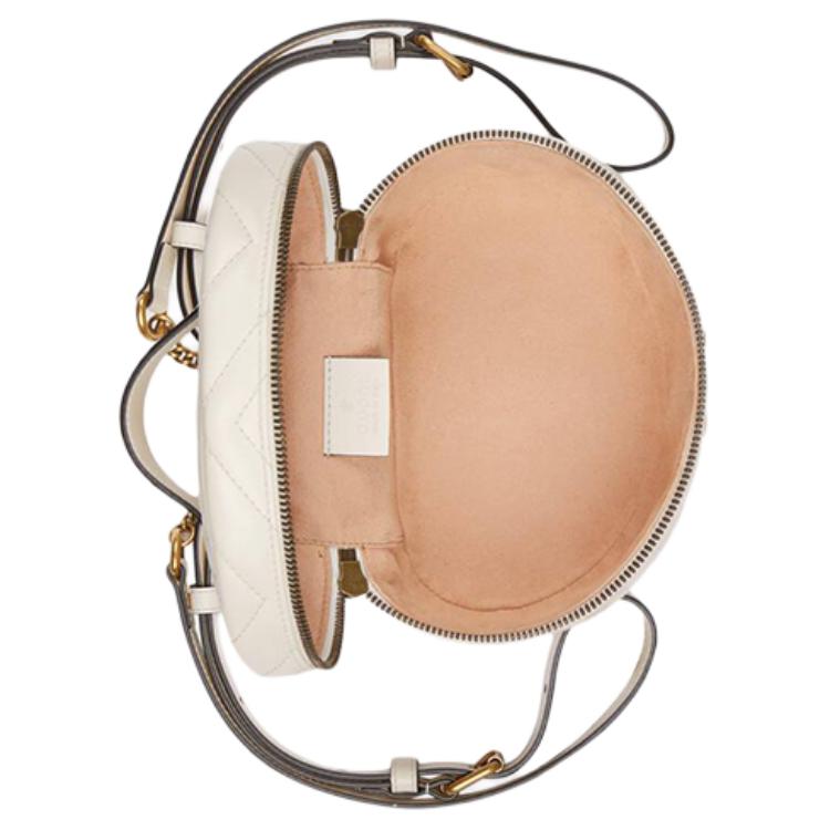 Gucci GG Marmont Quilted Leather Mini Backpack Women Backpack White 598594-DTDCT-9022