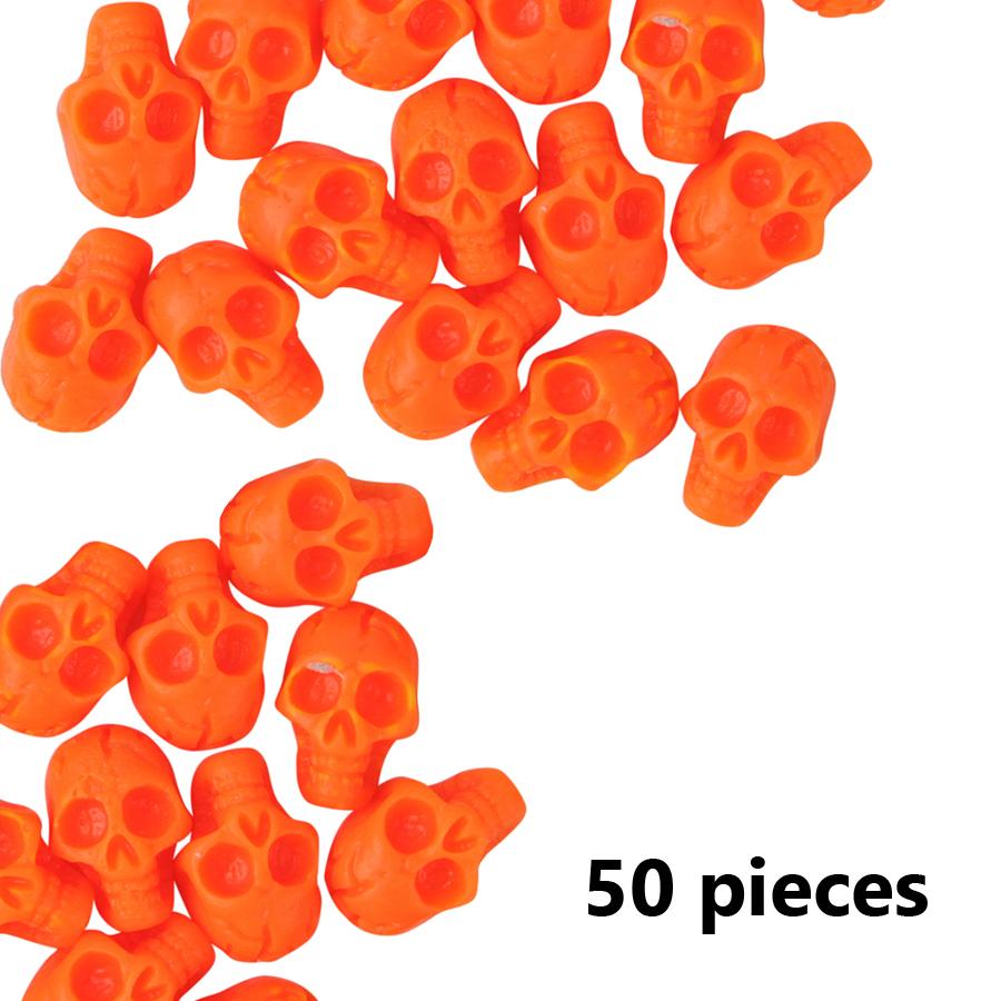 10/50Pcs Skull Nail Art Charms Flatback Beads, Punk Halloween Party Holiday Nail Art DIY Decoration