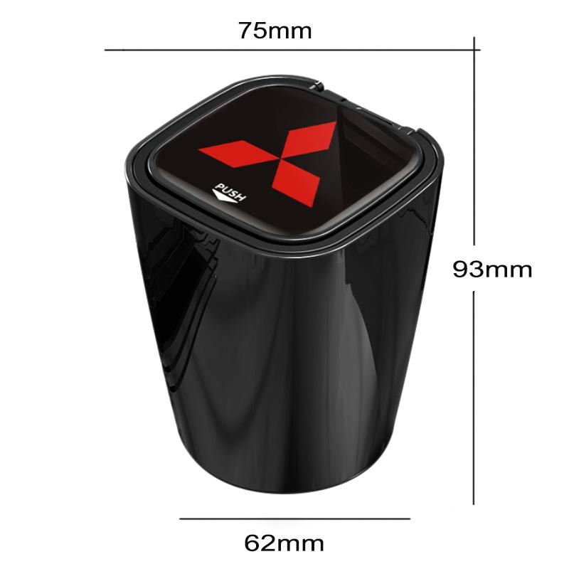 High-Grade Car Ashtray With Led Lights With Logo Creative Personality For Mitsubishi Asx Lancer Outlander Pajero Ralliart
