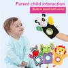 Infant Baby Kids Cartoon Animal Hand Puppet toys Toddler Rattle Toys For 0-12 Months Boys&girls