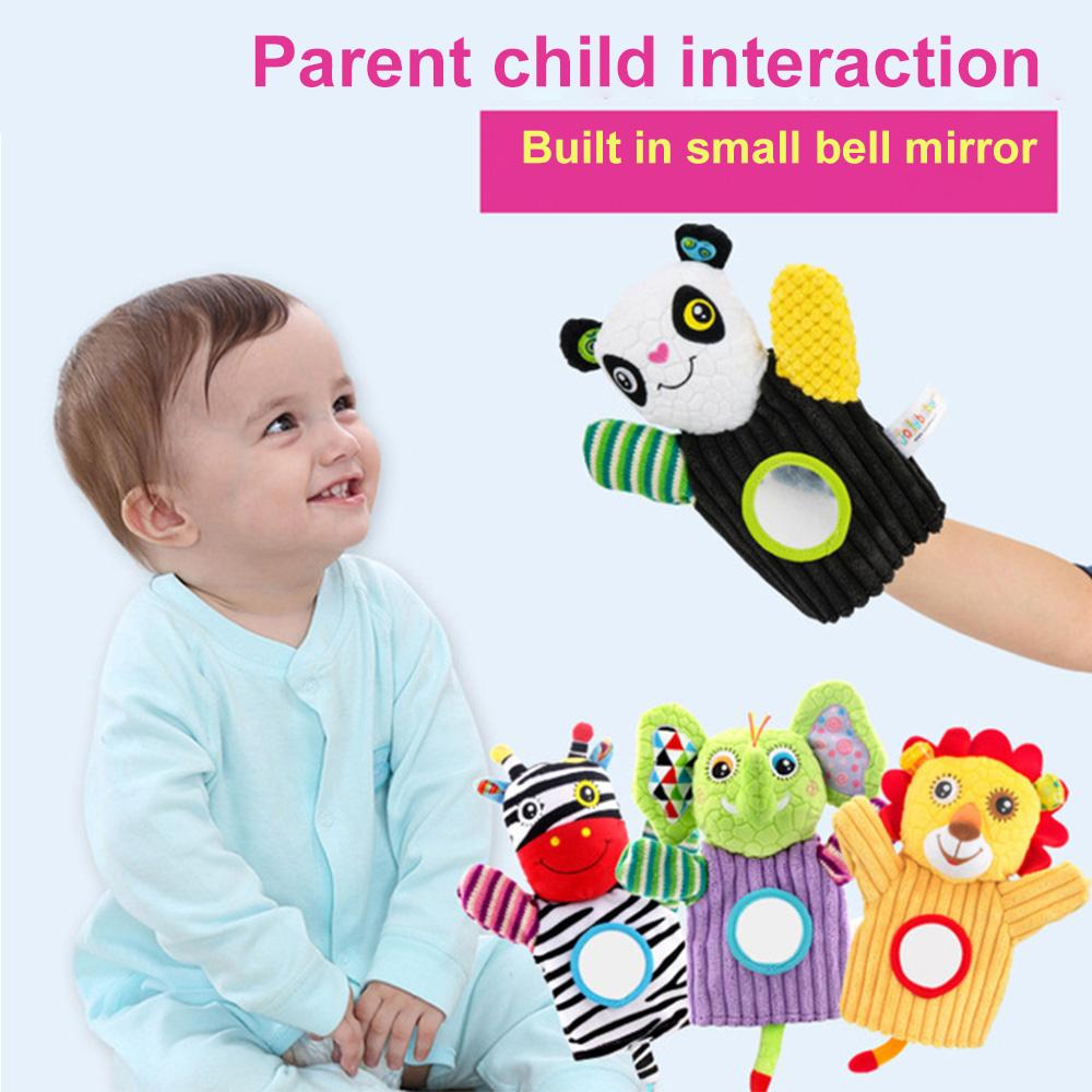 Infant Baby Kids Cartoon Animal Hand Puppet toys Toddler Rattle Toys For 0-12 Months Boys&girls