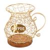 Coffee Pod Holder Organizer Sturdy Versatile Coffee Capsule Storage Basket for Kitchen Counter Office Desktop