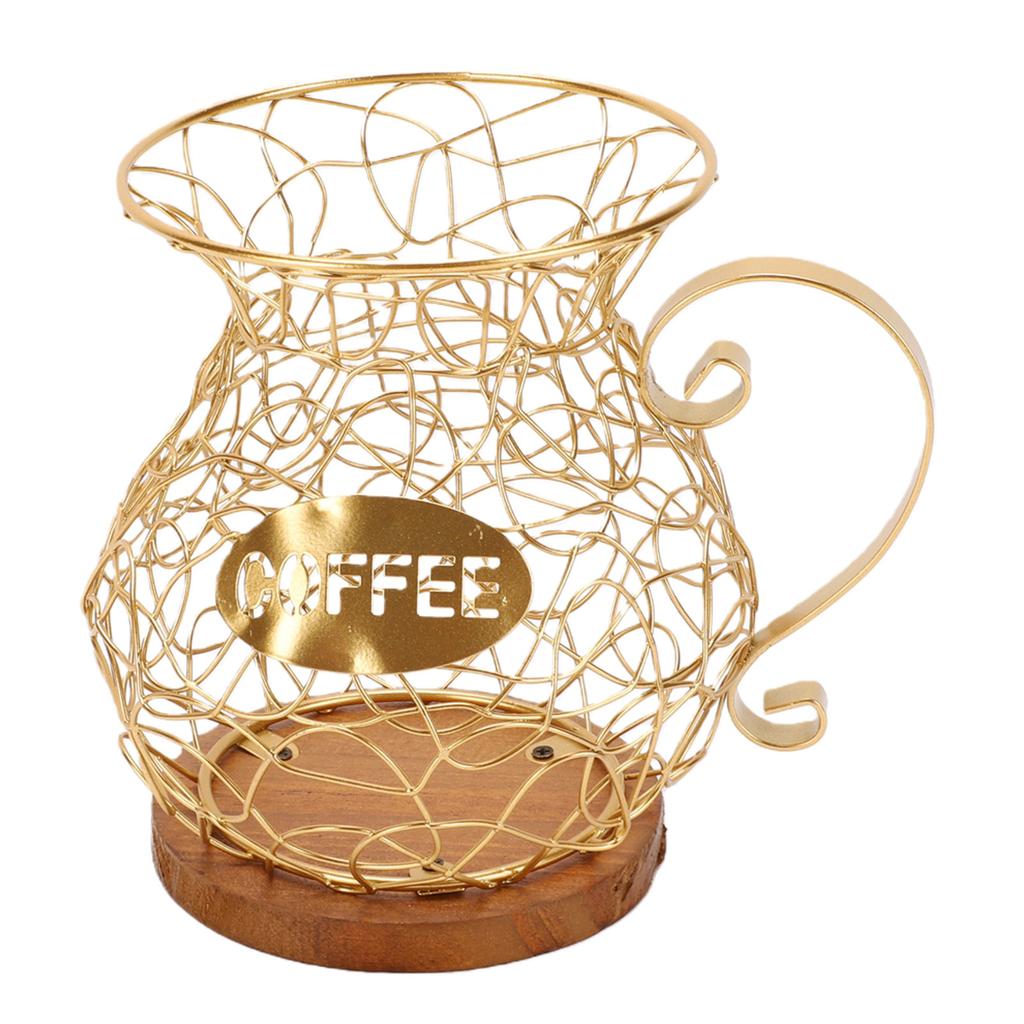 Coffee Pod Holder Organizer Sturdy Versatile Coffee Capsule Storage Basket for Kitchen Counter Office Desktop