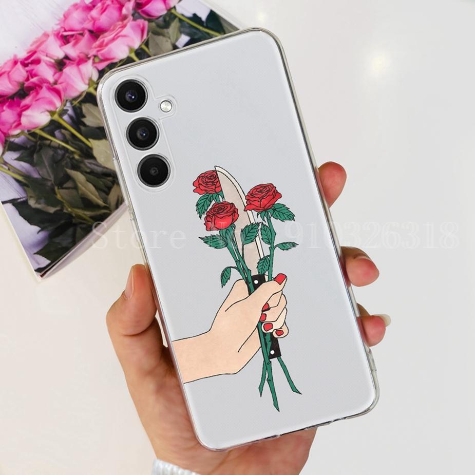 For Samsung Galaxy A14 A24 A34 A54 Case New Fashion Painted Cover Soft Silicone TPU Phone Case For Samsung A54 A 14 24 34 Fundas