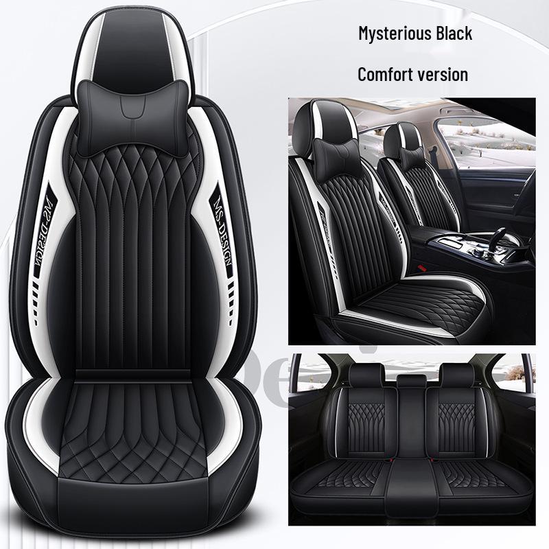 2024 All-Season Universal Full Surround Leather Car Seat Cushion Cover