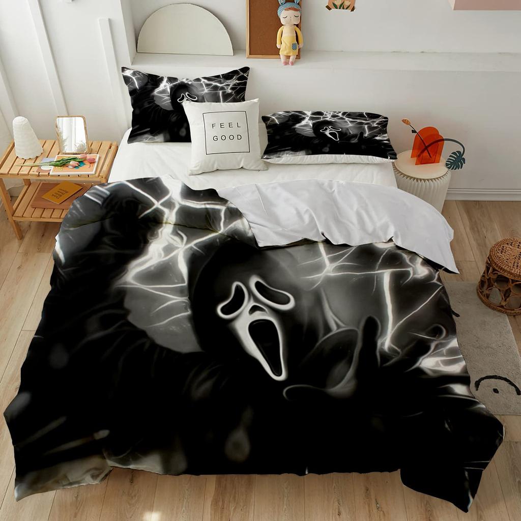 Horror Room Decorative Bedding Three-Piece Quilt Cover
