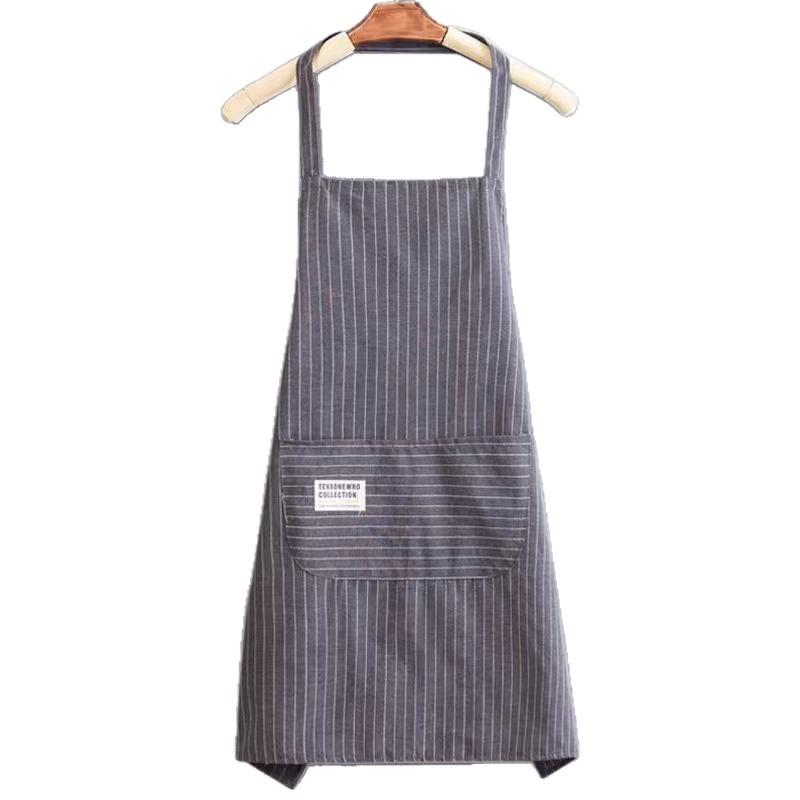 Breathable Stain-Proof Cotton Cooking Apron for Adults