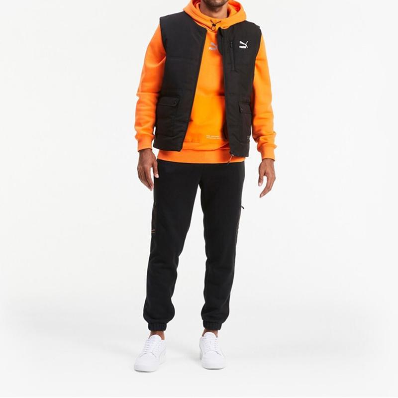 Puma Interstellar Casual Fleece-Lined Reflective Joggers Knitted Sweatpants Men Bottoms Black 530297-01