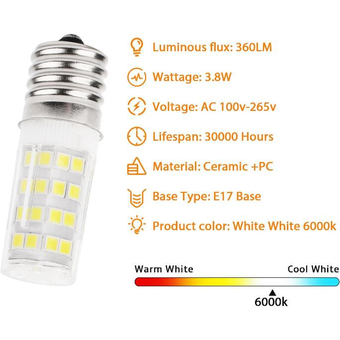 KEI D28a Kel2811 Frigidaire Freezer Light Bulb Replacement for Kenmore Electrolux Freezer Bulb 100V-265V Freezer Lamp 5304517886 KEI D28M KEL 2815,