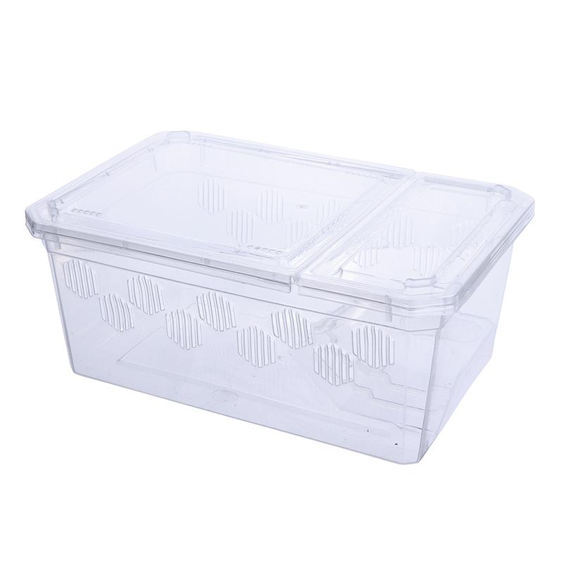 Reptile Tank Insect Spiders Tortoise Lizard Plastic Transparent Reptile Breeding Box Vivarium With Balcony Feeding Supplies