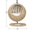 Cat Nest Hand Made Wicker Bed Basket Swing Pet House Nest for Small Dog Cat with Cushion Home Decoration Winter Season Universal
