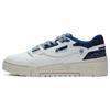 Li Ning 001 BTC Prm Synthetic Leather Abrasion Resistant Breathable Low Top Skateboard Shoes Men's White Blue AGCT003-1