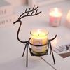 Christmas Gift Iron Candle Holders Metal Christmas Candlestick Modern Deer Candle Holder  Home