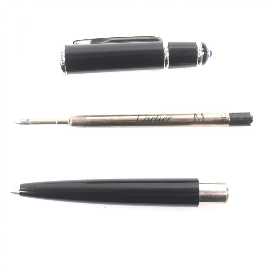 Very Good Cartier Ballpoint Pen  Diabolo De Cartier Black Blue Gemstone Mens Used