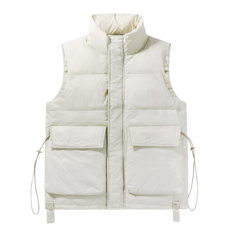 Winter Down Vest for Men and Women, New Style Waistcoat, Trendy Brand White Duck Down Warm Workwear, Sleeveless Vest, Couple Style Jacket