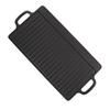 Griddle Plate Double Sided Iron Fast Even Heating Reversible Grill Plate for Outdoor Camping Gas