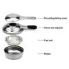 Stainless Steel Camping Alcohol Stoves Portable Picnic Bbq Furnace Cheese Hotpot Alcohol Stoves Outd  - RiRi