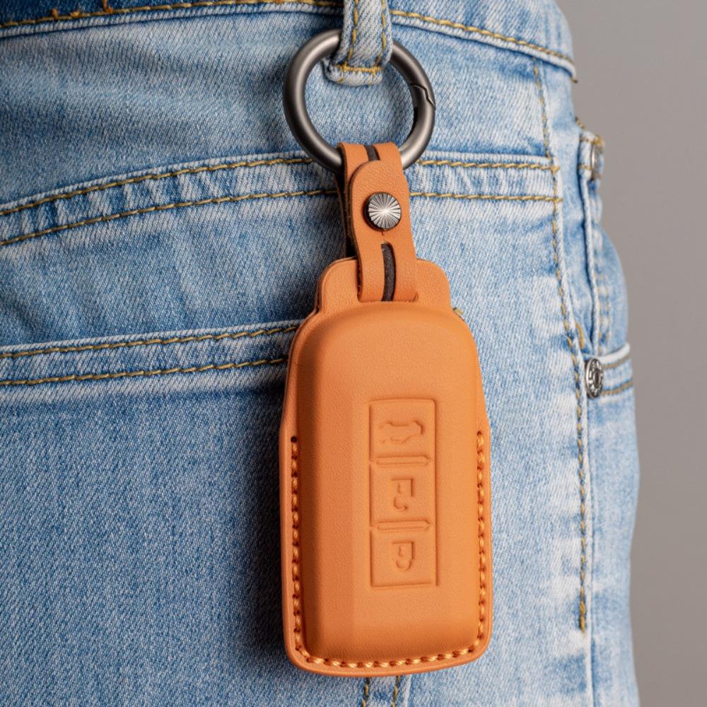 Genuine Leather Key Cover for Mitsubishi Outlander ASX Pajero Sport Eclipse Cross Premium Key Case