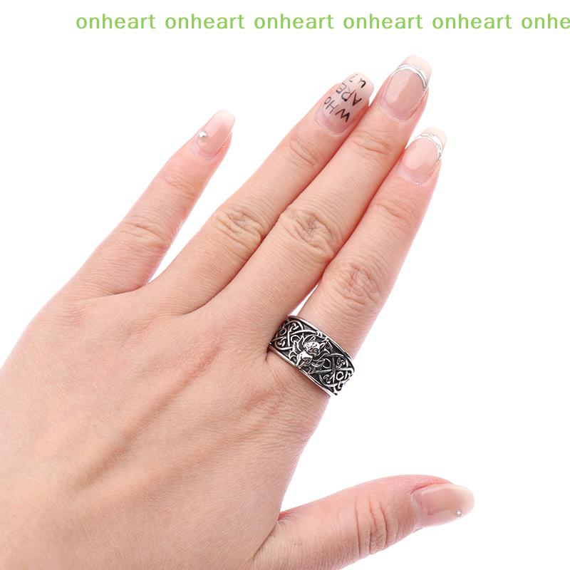 [C]Vintage Nine Tailed Fox Rings For Women Men Trendy Ring Jewelry Gifts Adjustable