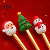 Rust Resistant Flatware Christmas Fork/Spoon, Durable Stainless Steel, with Cute 3D Doll Spoons Decor Utensil, for Festive Home Restaurant Steel Spoon