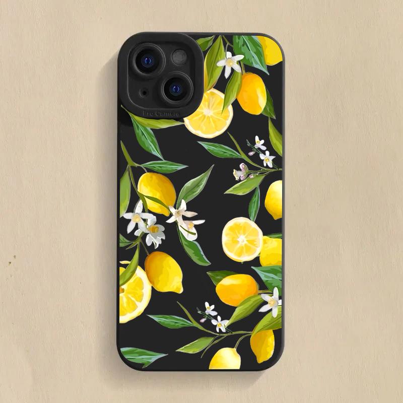 Summer Fruit Lemon Flower Phone Case For Xiaomi Poco F6 F5 X5 M6 X7 Pro Mi 15 14T 13T 12T Pro 14 13 11 Lite 5G NE Soft Cover