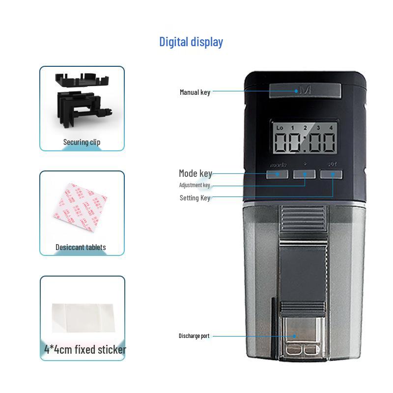 Hrănitor automat inteligent WiFi pentru pești de acvariu cu temporizator pentru pești aurii și țestoase