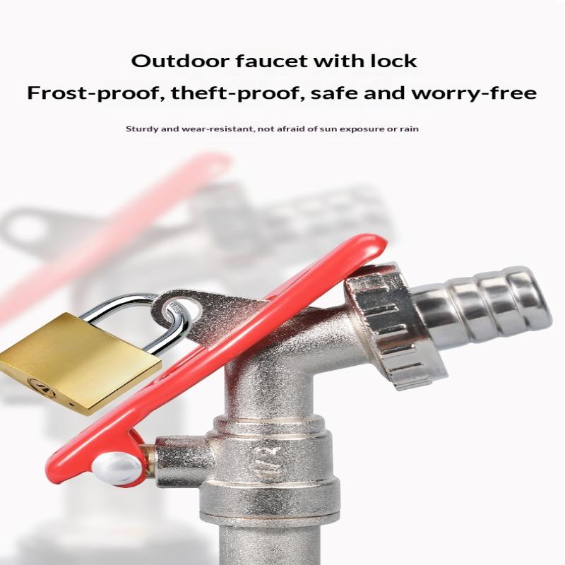 Brass Ibc Tank Valve Faucet With Lock 1/2 Inch Tonne Switch Adapter Zinc Alloy Water Tap For Ibc Tank Accessories