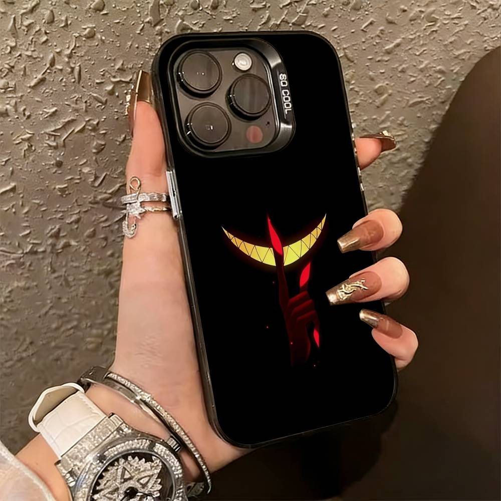 

H-Hotel Alasto Hazbin -PC Phone Case For iPhone 17,16,15,14,13,12,11 Plus,Pro Max,XS,Colorful Silver Phone case Funda Cover iPhone16se4
