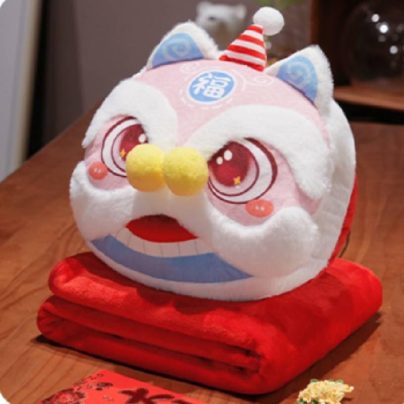 Lion Southern Plush Toys Cartoon Animals 3 In 1 Blanket Snake Year Xmas Mascot