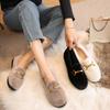 Mao Mao Shoes Women's Winter Wear 2025 Mink Hair Doudou Shoes Thick-soled Velvet Thermal Cotton Shoes Large Size Velvet Thicker
