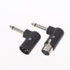 1/2Pcs XLR Plug Male/Female To 6.35mm Male Adapter 3-Pin Balanced Audio Interface For Microphones Speakers Audio Interfaces