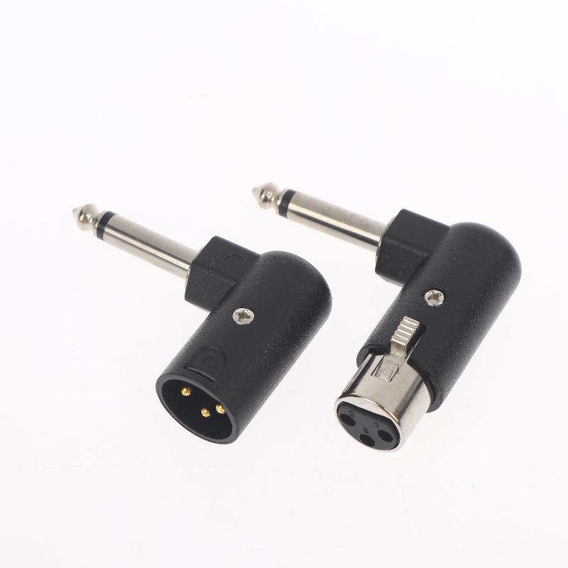 1/2Pcs XLR Plug Male/Female To 6.35mm Male Adapter 3-Pin Balanced Audio Interface For Microphones Speakers Audio Interfaces