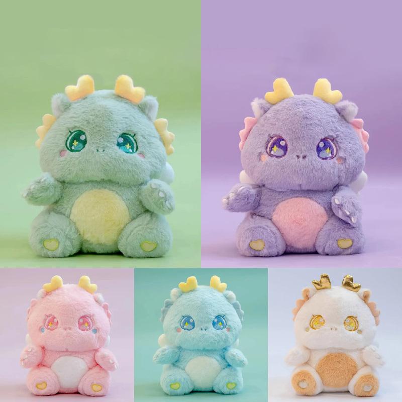 Cute Little Dragon Plush Toy Soft Dinosaur Stuffed Animal Doll For Kids Girls Baby Birthday Gift
