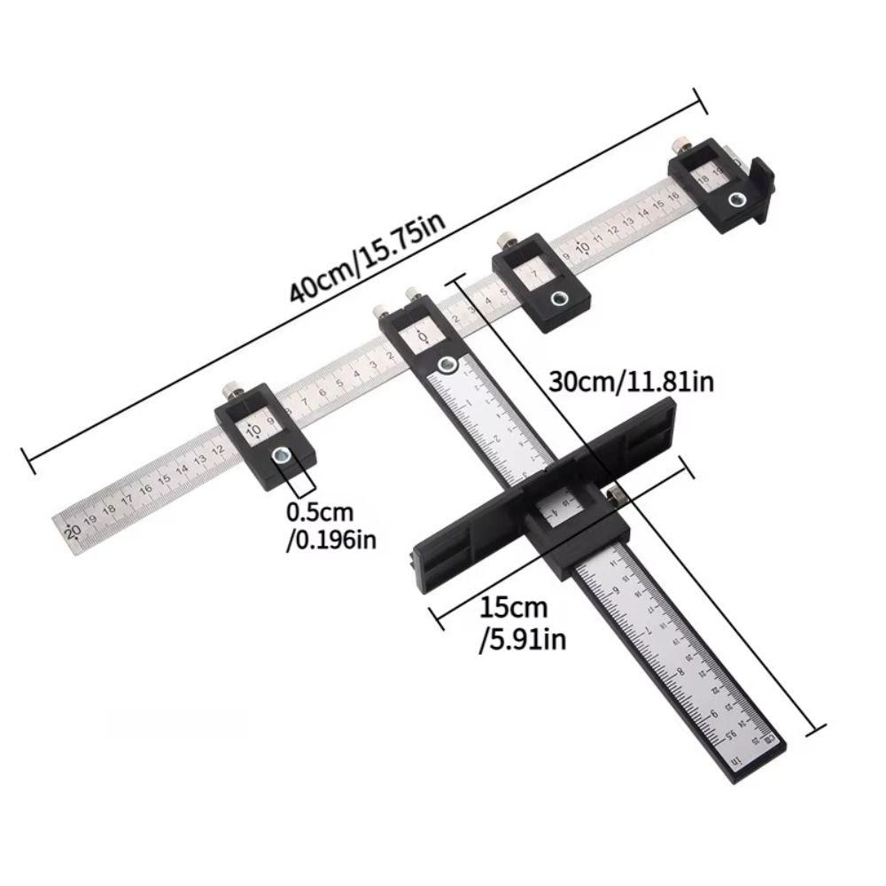 Hardness Punch Locator Corrosion Resistant Hole Punch Jig Upgrade Drill Guide  Ruler