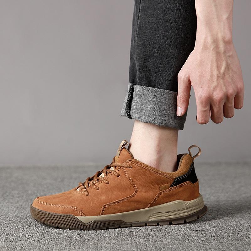 Nuove Scarpe da Uomo Scarpe da Lavoro Scarpe Retro Leggere Basse con Lacci Comode per Sport all'Aria Aperta Tempo Libero Vera Pelle Bovina Quotidiane Scarpe da Uomo