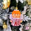 72-Piece Christmas Tree Decorations Set: Houses, Gift Boxes, Snowmen, Sleigh, and Painted Plastic Ornaments